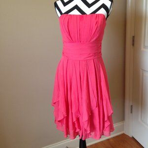 David's Bridal strapless orange size 8